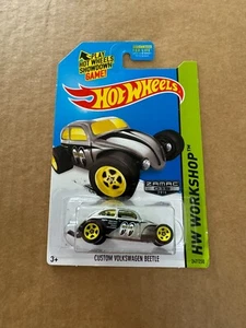 Hot Wheels ZAMAC 2014 Custom Volkswagen Beetle HW Workshop Mooneyes P23 - Picture 1 of 1