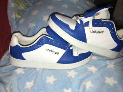 Zapatillas Deportivas Roberto Cavalli Hombre Talla 10.5 Blanco Real Foto 1 de 4