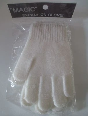 Guantes de Expansión Mágica De Colección Blancos Años 80 Elastizados Retro Prop Paquete Lee Begman Nuevo de Lote Antiguo  Foto 1 de 4