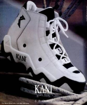Karl Kani sneakers, vintage Kani shoes, 1996 deadstock, hip hop, 90s mens size 9 - Image 1 of 4