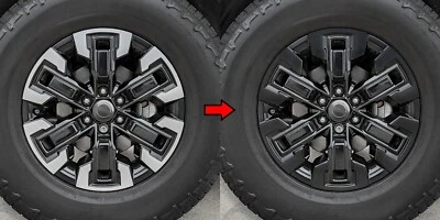 Chrome Delete Blackout Vinyl Overlay for 2022+ Nissan Frontier 17" Wheels - Image 1 of 4