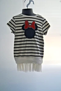 Camisa para niña de Minnie Mouse talla 5 blanco y negro en color (a rayas) - Imagen 1 de 22