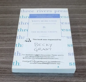 Write More Good Bureau Chiefs ARC Advance Reading Copy Uncorrected Proof - Picture 1 of 10