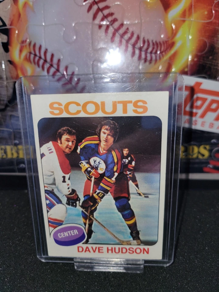 1975-76 Topps Set DAVE HUDSON #122 KANSAS CITY SCOUTS - Image 1 of 2