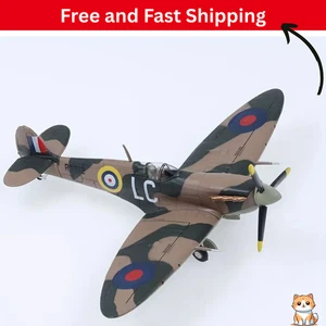 1:72 Scale Die-Cast Alloy Spitfire Model Aircraft with Display Stand - Camouflag - Picture 1 of 4