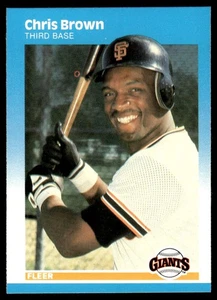 1987 Fleer Chris Brown San Francisco Giants #268 - Picture 1 of 2