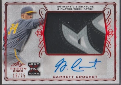 2020 TRINITY - GARRETT CROCHET  - RC- AUTO / PATCH /25 - Image 1 of 2