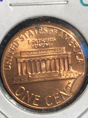 1984-P Lincoln Memorial Cent Mint Error - Reverse CUD - Image 1 of 2