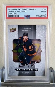 2020-21 Upper Deck #O-9 Connor McDavid Ovation PSA 9 MINT Edmonton Oilers MVP - Bild 1 von 2