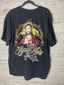 Vintage Y2K AOP Jesus Tshirt 2XL Grudge 13 - Bild 1 von 8