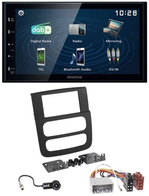 Kenwood 2DIN Bluetooth MP3 USB DAB Autoradio für Dodge RAM (2002-2006) - Bild 1 von 4