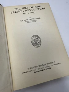 The Era of the French Revolution by Louis Gottschalk 1929 1st HC hardcover - Picture 1 of 9