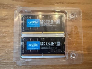 Crucial 64GB Kit Sodimm 2 x 32GB 262-Pin DDR5 5600 PC5-44800 Laptop Arbeitsspeicher - Bild 1 von 1