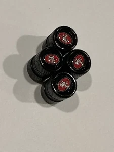 San Francisco 49ers tire valve stem caps 4pk - Picture 1 of 2