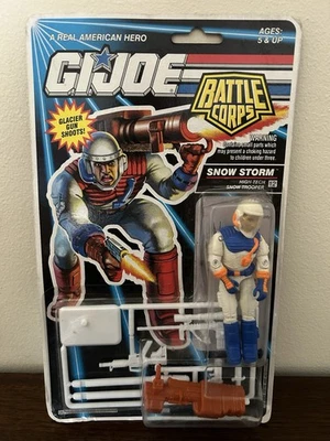 Gi Joe (Snow Storm) High Tech Snow Trooper 1993 Blue Variant Sealed On Card - Image 1 of 4