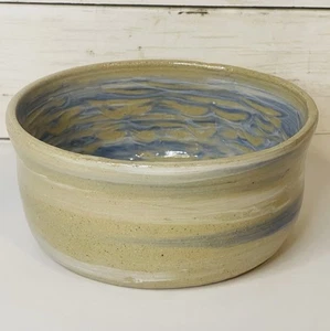 Estudio de gres arte cerámica esmalte azul claro pintado a mano 1981 firmado | De colección - Imagen 1 de 7