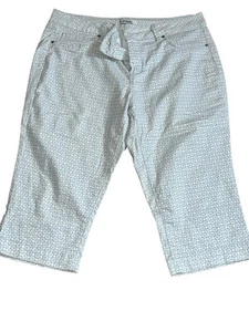 d jeans Gr. 14 weiß Print Capri - Bild 1 von 9