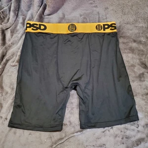 PSD Underwear Boxershorts Schwarz/Gold Herren Größe XL Neu ohne Etikett - Bild 1 von 5