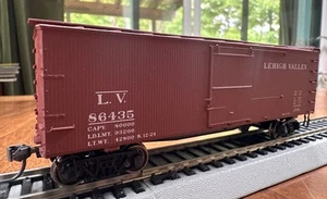 Accurail HO Kit 1706 36’ Dbl Sheath Wood Boxcar Lehigh Valley 86435 Assembled NY - Picture 1 of 8