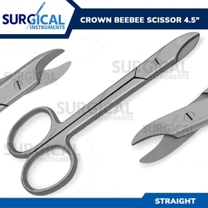 Crown Beebee Scissors Dental Surgical Instruments 4.5" Straight German Grade - Picture 1 of 7
