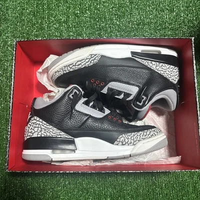 Size 8 - Jordan 3 Retro OG Mid Black Cement Nice Condition VNDS With Box - Image 1 of 4