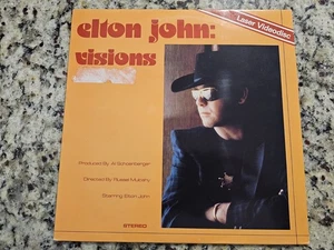Laserdisc Elton John Visions Music Video Laser Disc ~ VG 1982 Vintage Music Vid - Imagen 1 de 5
