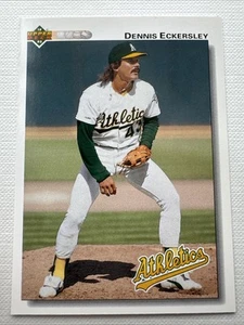 ⭐🦄 1992 Upper Deck - Tarjeta de béisbol Dennis Eckersley #331 - Oakland Athletics ML - Imagen 1 de 2