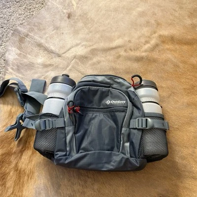 Outdoor Products Belt Waist  Bag Fanny Pack With Bottle Holders Fishing Hiking  - Image 1 of 4