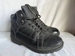 Texas Steer KMAX2 Steel Toe Work Boots Black Flexcore Oil Resistant Mens Sz 8.5 - Picture 1 of 7