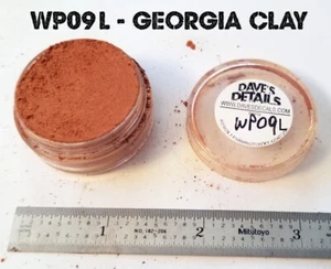 WP09-L DAVE'S WEATHERING POWDERS LARGE SIZE ALL NATURAL PIGMENT GEORGIA CLAY - Picture 1 of 2