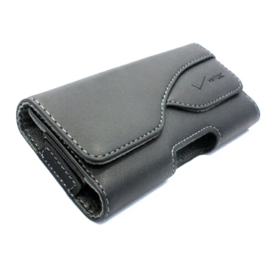 Verizon Wireless Smartphone Leather Pouch w/ Swivel Belt Clip - iPhone 6-7-8-10 - Image 1 of 4