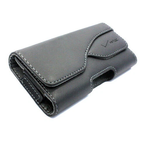 Universal Phone Pouch Holster Belt Clip Verizon OEM Leather Style 1 Black LN