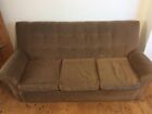 Comfortable brown velvet 3 seat sofa, (south) Coventry.