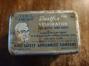 Vintage Dustfoe #66 in Collectible Tin Mine Safety CM-76869 MSA - Picture 1 of 9