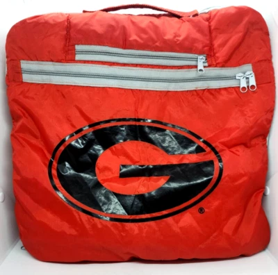 UGA Bulldogs Rain Poncho / Blanket / Seat Cushion 3-In-One Picnic Fleece - Image 1 of 4