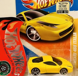 Hot Wheels 2010 New Models Ferrari 458 Italia💥Factory Sealed💥Combined Shipping - Picture 1 of 2