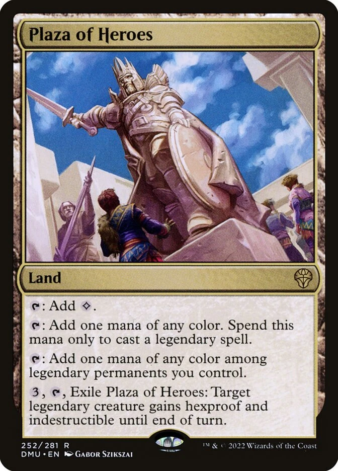 MTG Magic the Gathering Plaza of Heroes (252/552) Dominaria United LP - Image 1 of 1