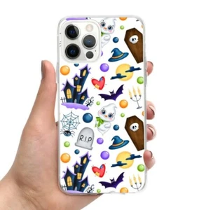 Custodia iPhone 12 pro max Halloween strega zucca spaventoso motivo spettrale - Foto 1 di 5