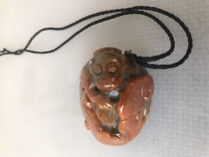 A Chinese Certified Jadeite  Monkey Pendant - 107 grams