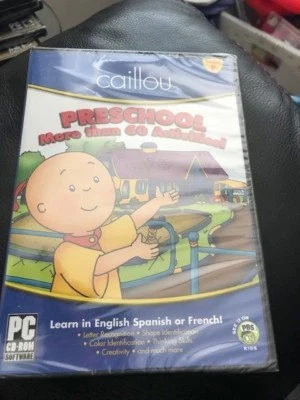 Caillou Preschool 60+ Activities PC CD-ROM New!!! - Image 1 of 2
