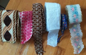 Konvolut Borten, Retro, 70 er Jahre, Basteln Nähen - Bild 1 von 7