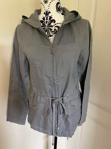 Cynthia Rowley 100% Linen Light Coat Jacket Waist Pull Size XS - Picture 1 of 8