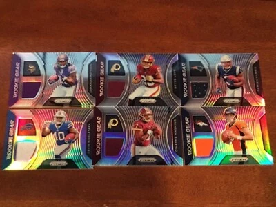 2019 PRIZM YOU PICK ROOKIE GEAR SILVER PRIZM JERSEY CARDS ROOKIES MURRAY HASKINS - Image 1 of 3