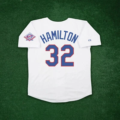 Josh Hamilton 1993 Texas Rangers Cooperstown Men's Home White Jersey w/ Patch - Image 1 of 4