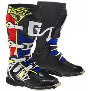 GAERNE REACT RED/YELLOW/BLUE MX BOOTS, ENDURO, TRAIL & OFF ROAD BOOTS - Picture 1 of 1