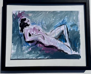 Tracey Emin ! Original Artwork Signed Donna Nuda Erotic Nude Woman Figure C34 - Picture 1 of 7
