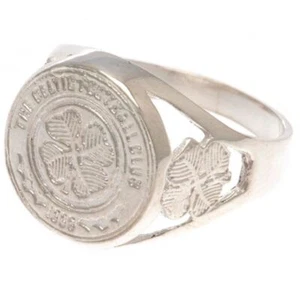Anillo Celtic FC Plata Esterlina Grande - Nuevo Mercancía Oficial - Imagen 1 de 2