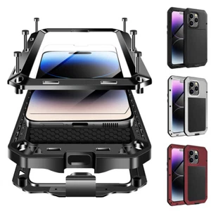 Funda completa de aluminio resistente a prueba de golpes para iPhone 15 14 13 12 11 Pro Max - Imagen 1 de 20