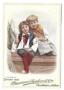 Enfants Costume Filet - Chromo Saintoin & Cie - Trade card - Picture 1 of 2