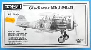 Encore Models 1007 Bausatz Gladiator Mk.!/Mk.II 1:72 - Picture 1 of 2